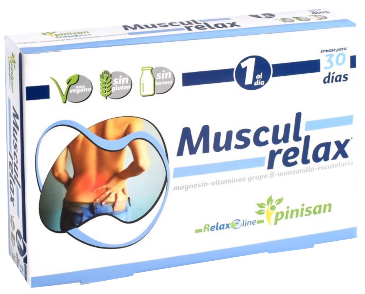 Musculrelax Pinisan 30 Cápsulas Relajante Muscular Natural para articulaciones