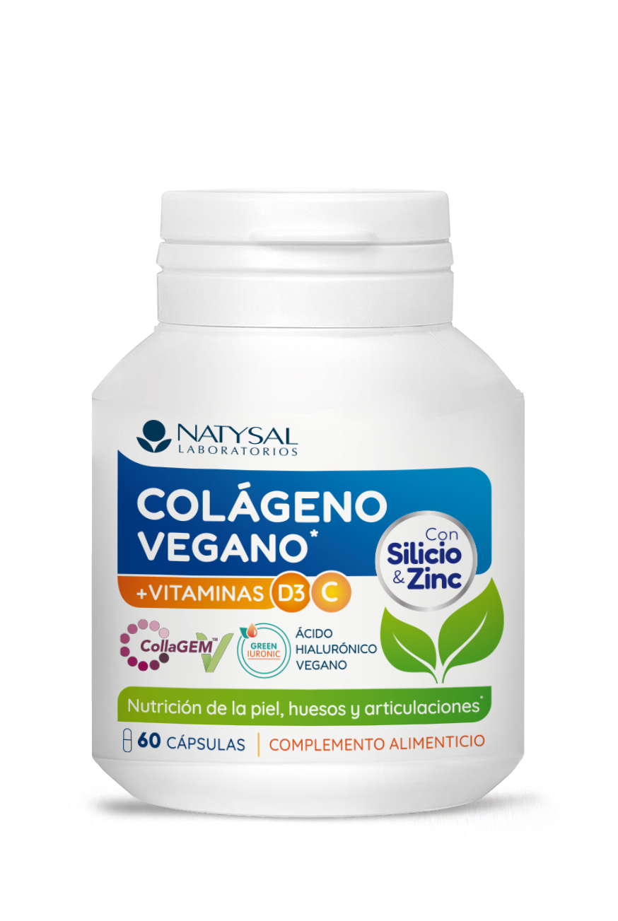 Colágeno Vegano Natysal 60 Cápsulas con Vitamina C y D3