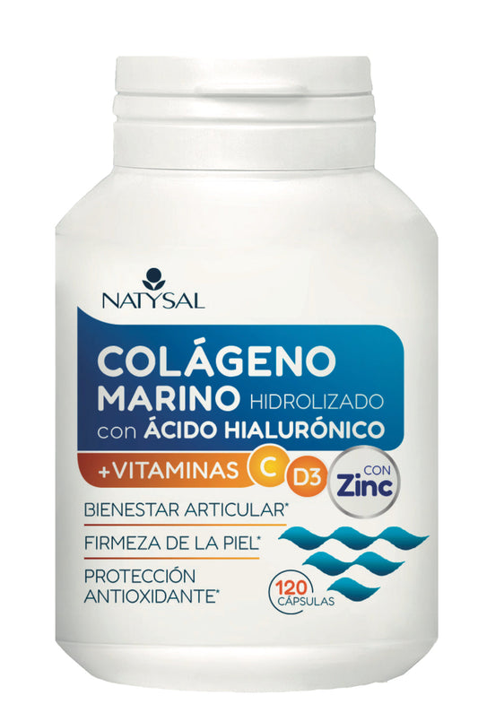 Colágeno Marino con Ácido Hialurónico y Vitamina C - 120 cápsulas