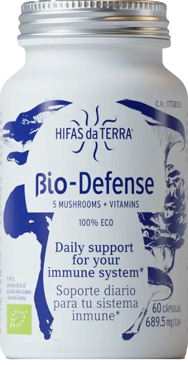 Bio-Defense Hifas da Terra: 60 cápsulas de hongos medicinales
