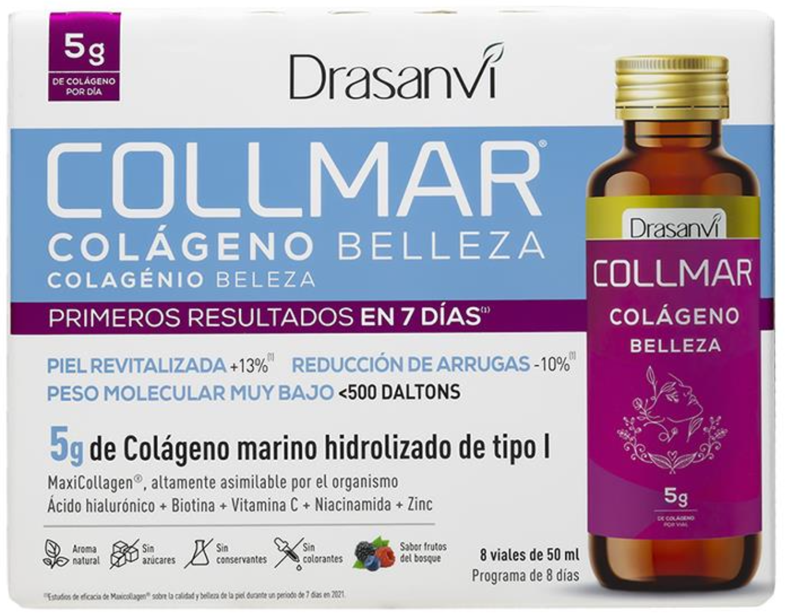 Collmar Colágeno Belleza 8 Viales para Piel Radiante