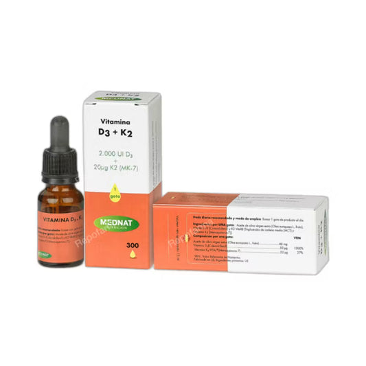 VITAMINA D3+K2 gotas 15 ml. MEDNAT