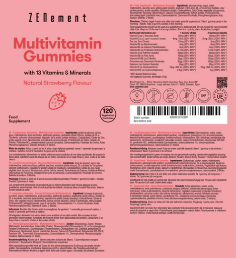 Gominolas  Multivitamínicas para Niños 120 GUMMIES Zenement
