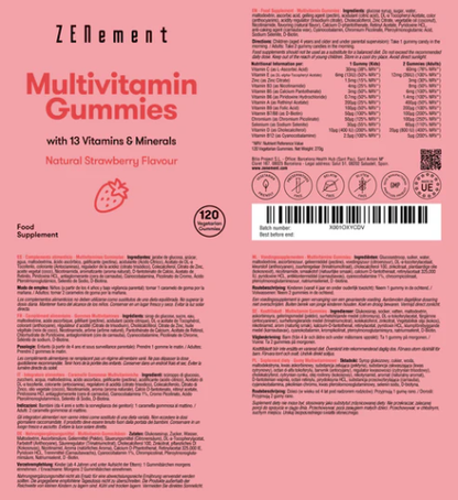 Gominolas  Multivitamínicas para Niños 120 GUMMIES Zenement