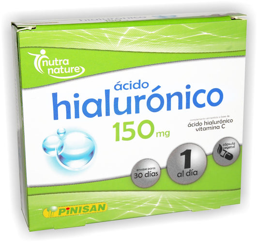 Ácido Hialurónico 150 mg Pinisan Suplemento Antiedad Articular 30 Cápsulas