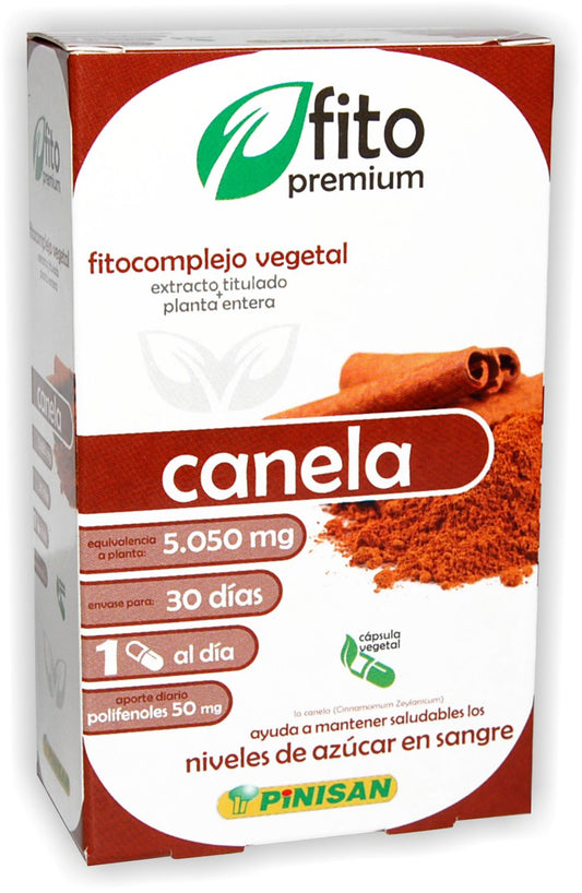 Cápsulas FitoPremium de Canela 500 mg – 30 unidades para digestión