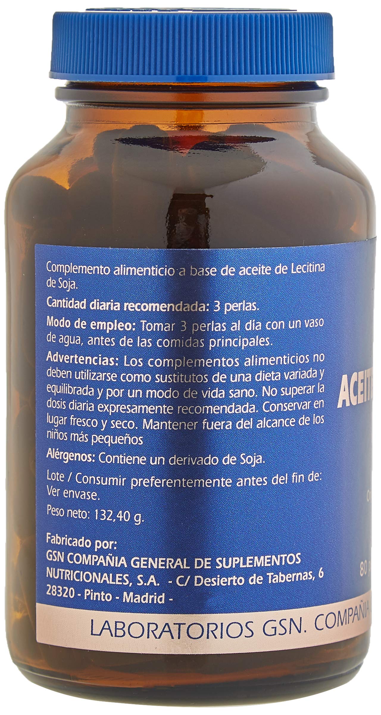 ACEITE LECITINA 1200 mg 80 Per, 80