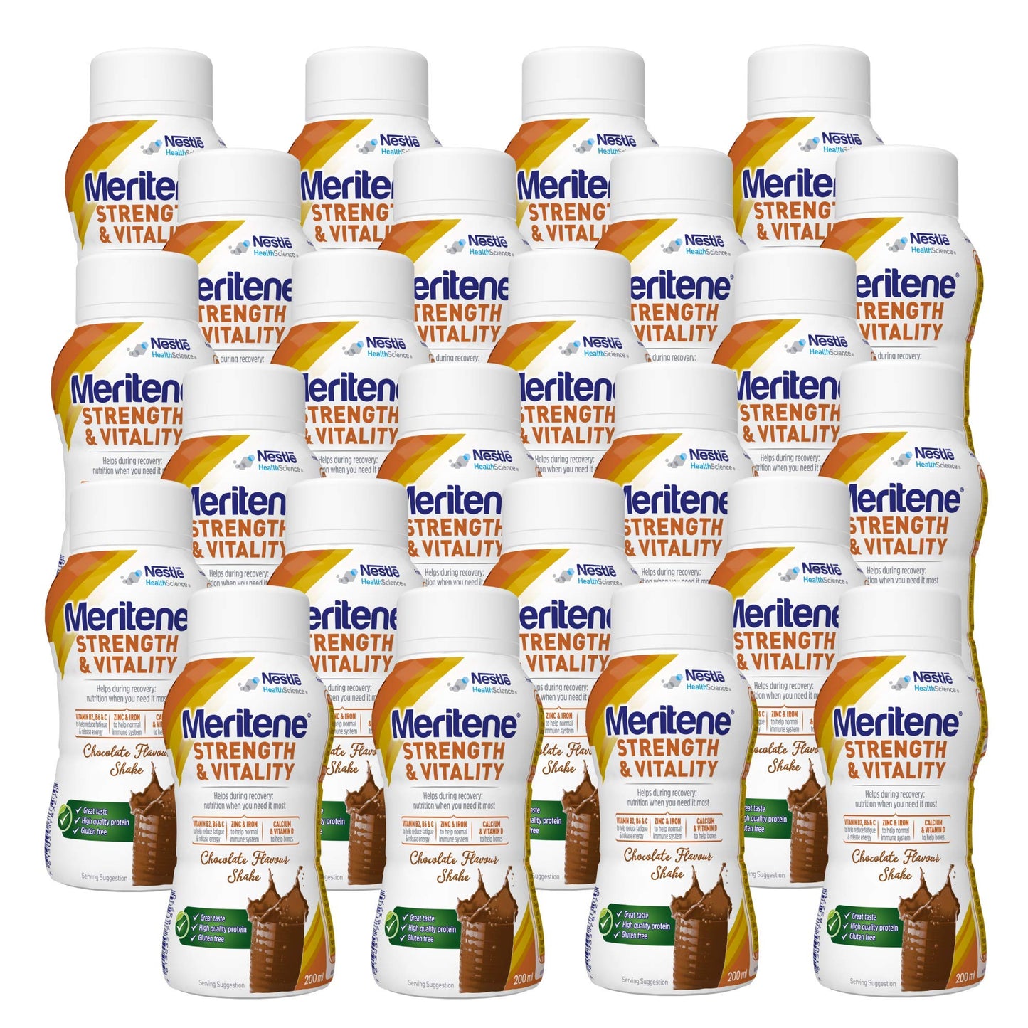 Meritene Strength and Vitality 12318184 - Batido de chocolate (24 unidades, 200 ml)