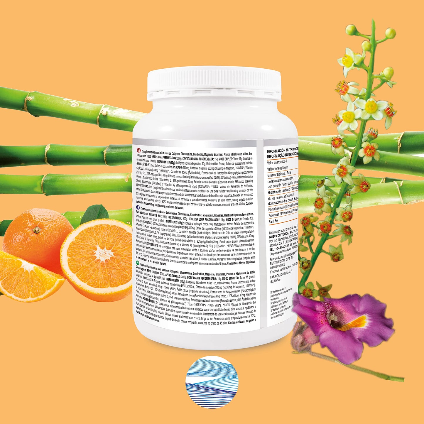 Prisma Natural Colagen Plus Flexiplus Complemento alimenticio, blanco, 300gr