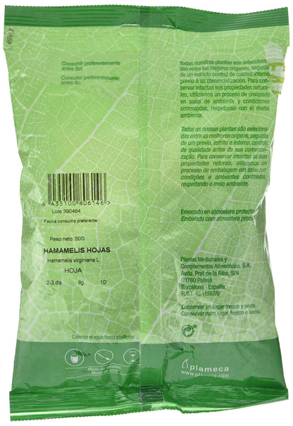 Plameca Hamamelis Hojas Trituradas Bolsa 50Gr. 300 g