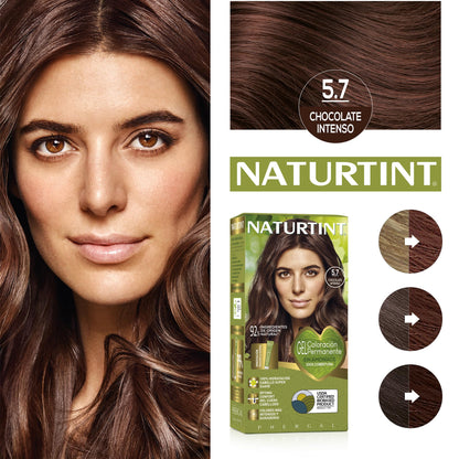 NATURTINT Biobased, Coloración Permanente Sin Amoniaco, 100% Cobertura de Canas, Tinte para el Cabello con Ingredientes Naturales, Color Intenso, Natural y Durader