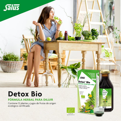 Salus - Detox Fórmula Herbal para Diluir - 250 ml - Para la Eliminación de Toxinas y Limpieza del Organismo - Elaborado con Extractos de 16 Plantas - Complemento Alimenticio