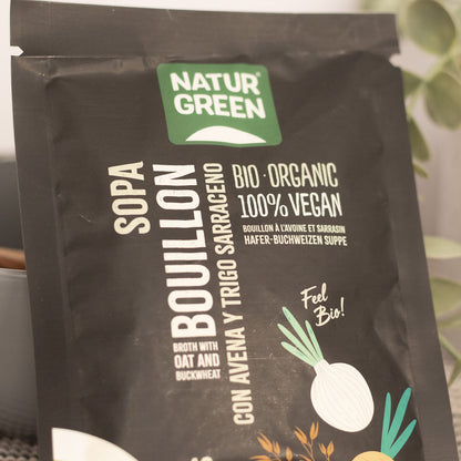 NaturGreen Sopa Bouillon con Avena y Trigo Bio 40g