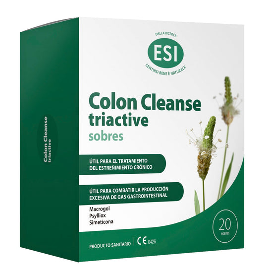 Colon Cleanse Triactive ESI 20 sobres alivia estreñimiento y gases