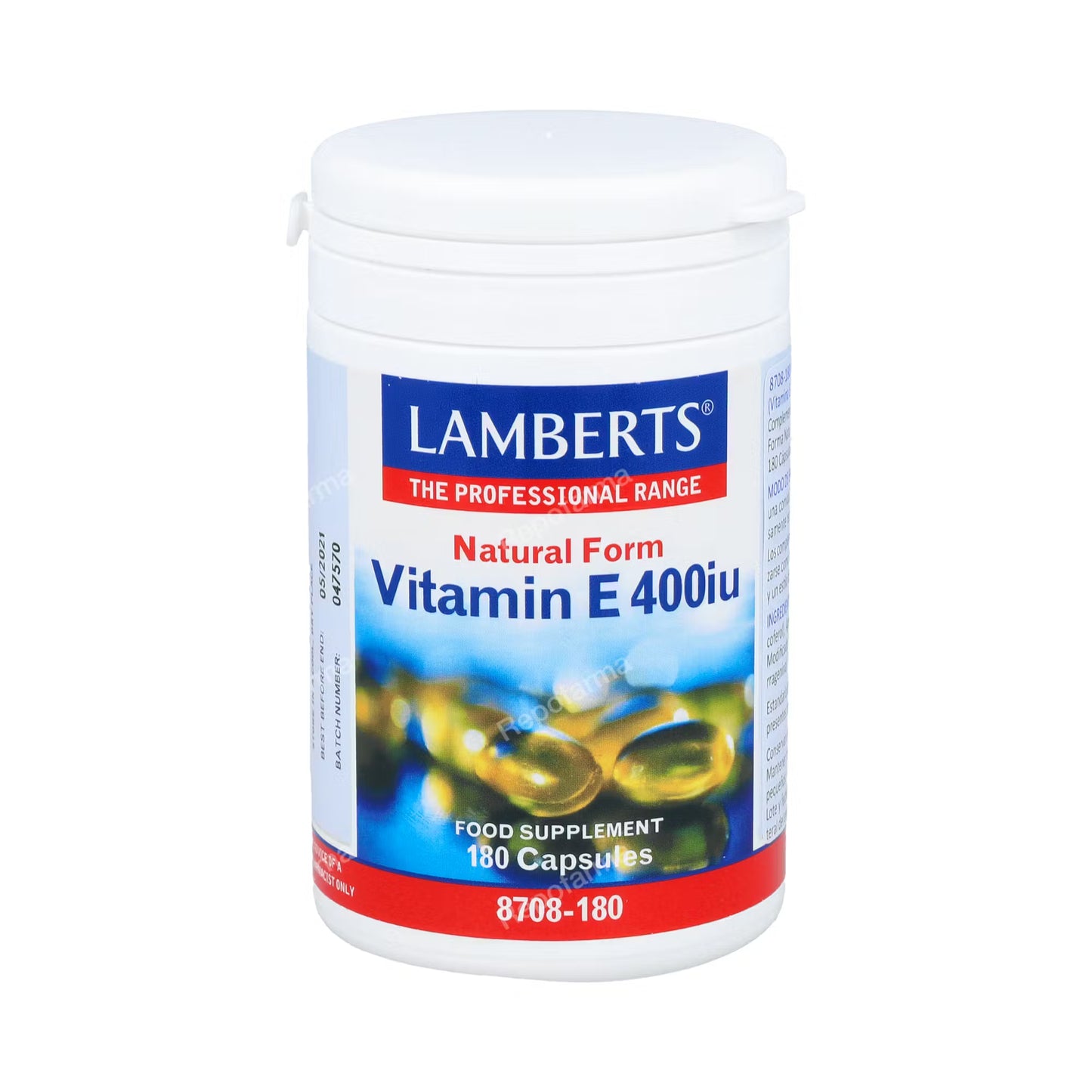 LAMBERTS VITAMINA E 400ui 180cap.