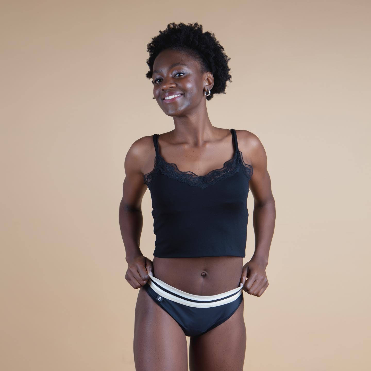 PACK BRAGUITA/COMPRESA XULA EMMA GOLD Talla M