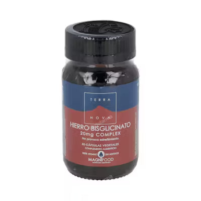 HIERRO BISGLICINATO 20mg. 50vcap. terranova