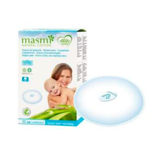 DISCOS LACTANCIA MASMI NATURAL COTTON 30ud.