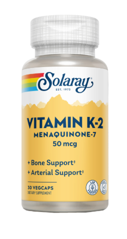 Vitamin K2 Menaquinone-7 30 Vegecaps - Solaray
