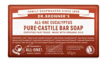 DR. BRONNER´S JABON EN PASTILLA eucalipto 140gr.
