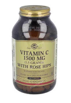 SOLGAR VITAMINA C 1500mg ROSE HIPS 180 Comp.