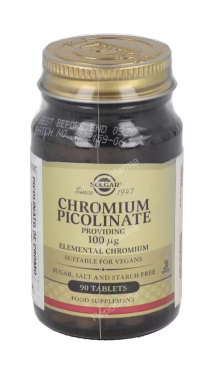 SOLGAR GTF CROMO PICOLINATO SIN LEV.100mcg.(ref.1365) 90c