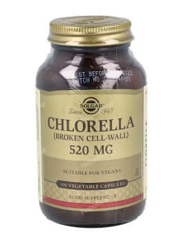 SOLGAR CHLORELLA (de pared celular rota) 100vegicaps