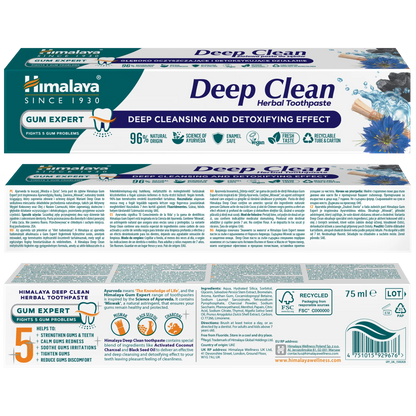 DENTIFRICO LIMPIEZA PROFUNDA - 75ml. HIMALAYA