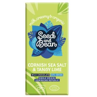 Chocolate con leche Sal de Cornualles y Lima