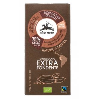 CHOCOLATE OSCURO 75% Cacao tableta 100gr BIO