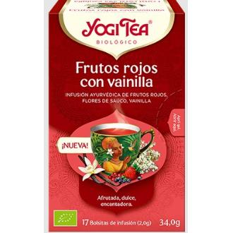 YOGI TEA FRUTOS ROJOS con vainilla 17infusiones BIO