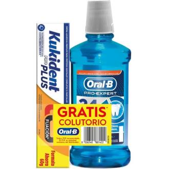 KUKIDENT PRO PLUS DOBLE ACCION 60G+COLUTORIO 500ML
