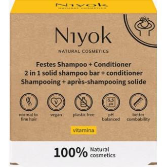 CHAMPU + ACONDICIONADOR SOLIDO vitamina 80 gr