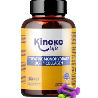 CREATINA MONOHIDRATADA 3000MG CON UC-II COLAGENO 180cap.