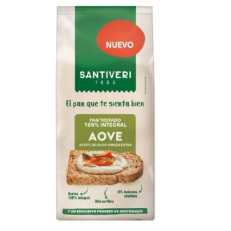 PAN TOSTADO 100% integral AOVE 200 gr