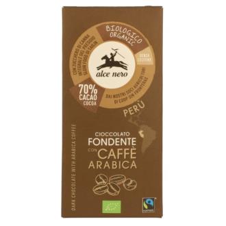 CHOCOLATE NEGRO con Cafe Arabica tableta 50gr BIO