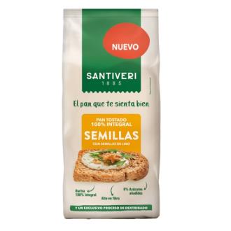 PAN TOSTADO 100% integral semillas 200 gr