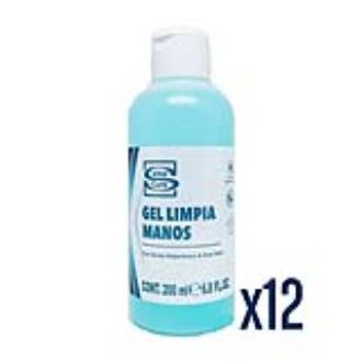 GEL HIDROALCOHOLICO higienizante caja 12x200ml.****