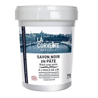 PASTA JABON NEGRO ACEITE DE LINO 1kg