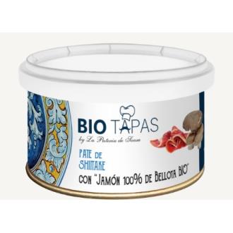 PATE BIO SHITAKE- JAMON BELLOTA 100%. LATA 100GR.