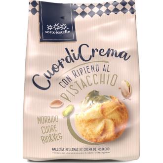 GALLETA RELLENA CREMA PISTACHO 200 gr BIO