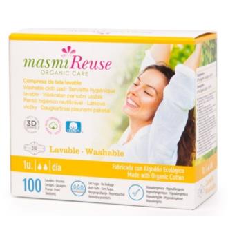 Compresa de tela con alas lavable Dia Bio Masmi