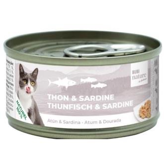 SNACK MASCOTAS BUBI NATURE CAT ATUN & SARDINA 70GR VET
