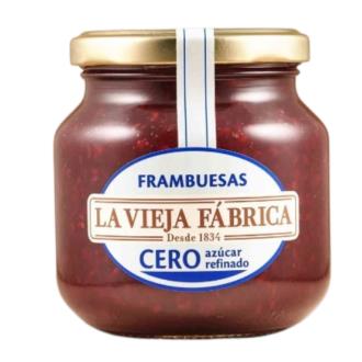 MERMELADA DE FRAMBUESA cero azucar refinado 280 gr