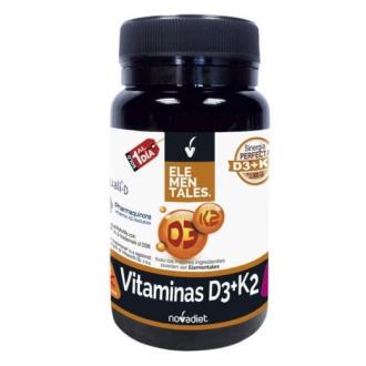 VITAMINA D3+K2 2000ui 60 cap ELEMENTALES