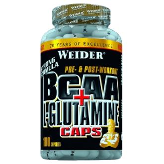 WEIDER BCAA + L-GLUTAMINA 180cap.**