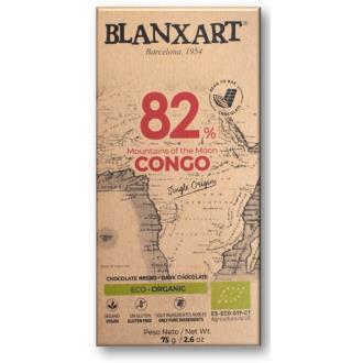 CHOCOLATE NEGRO 82% CONGO 75 gr ECO