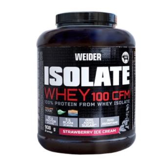 WEIDER ISOLATE WHEY 100 CFM fresa 908gr.