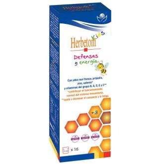 HERBETOM KIDS defensas y energia jarabe 250ml.