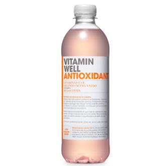 Bebida Vitaminada Antioxidante melocoton 500ml Vitamin Well